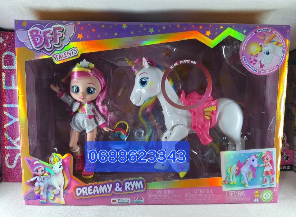 набір Cry Babies BFF Talents лялька та єдиноріг Dreamy & Rym 87798