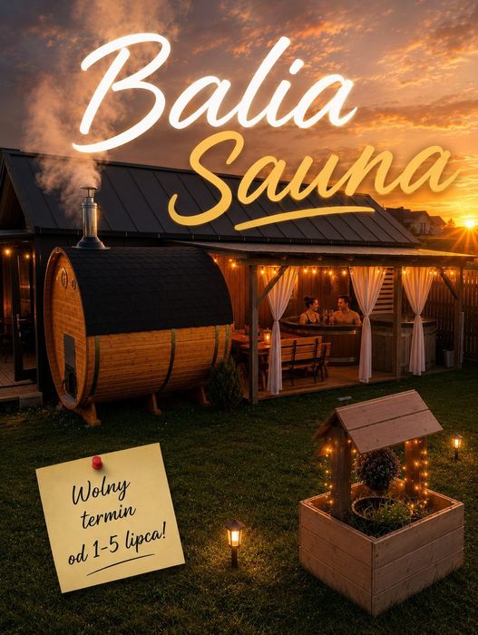 Domek balia jacuzzi sauna,Kaszuby gowidlino