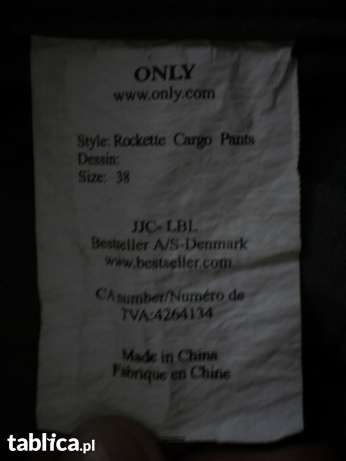 Spodnie materialowe Only!