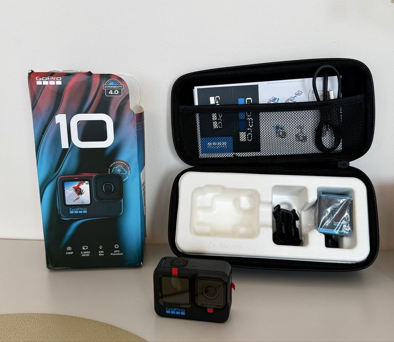 Kamerka gopro hero 10 black w pudelku stan idealny, ZAPRASZAM