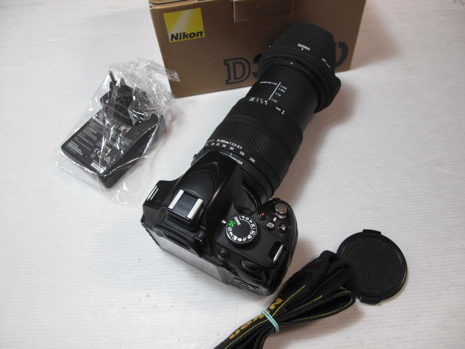 Nikon D3200 + Lente sigma 18-200 com estabilizador tudo na caixa - Ver descrição