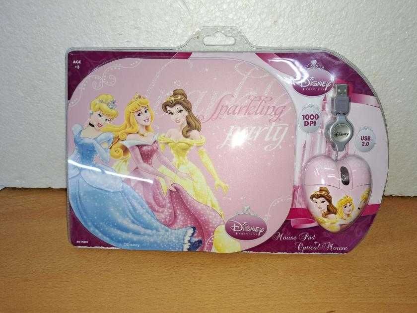 Cirkuit Planet Disney Princess Pack - Optical Mouse USB + Mouse Pad