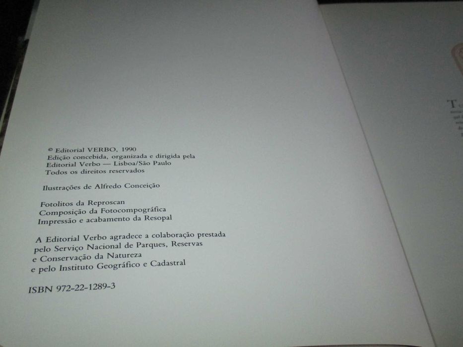 Livro Parques e Reservas Naturais de Portugal Verbo