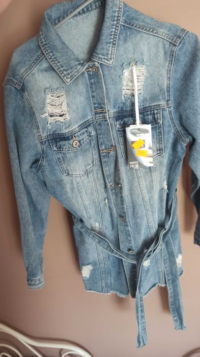 Kurtka jeansowa tunika M NOWA
