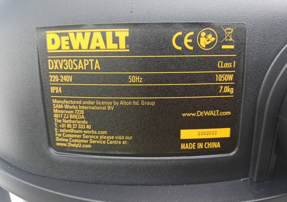Новий ОРИГІН пилосос зНімеччин Dewalt DXV 30 SAPTA/будівельний/пылесос