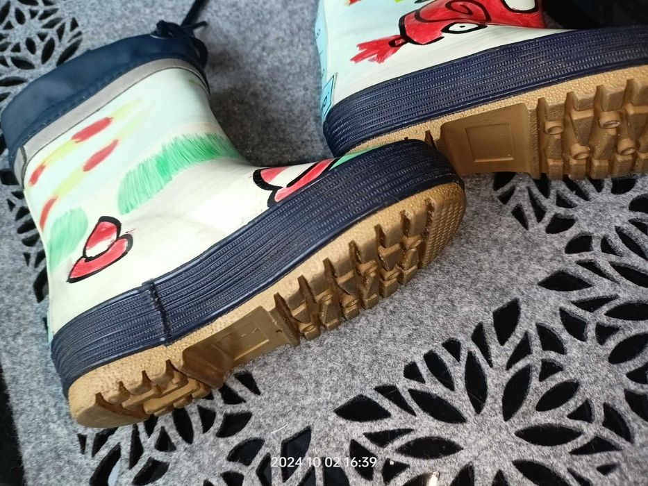 Kalosze ocieplane wełną