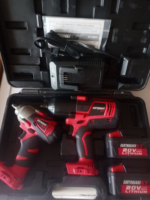 Акумуляторний гайковерт Earthquake XT 20v Impact1/2  EQ38XT 20 3/8