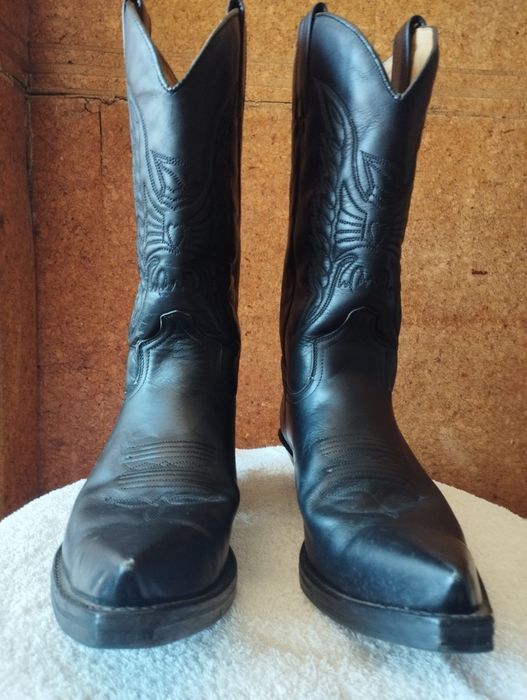 Botas Pretas em pele da Sendra