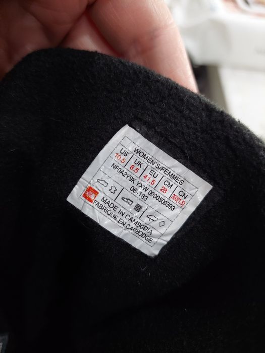 Жіночі ботинки берці THE NORTH FACE натуральна шкіра р.41,5EUR 27см