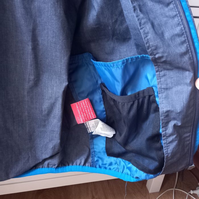 Męska kurtka Bench L szaro granatowa z kapturem