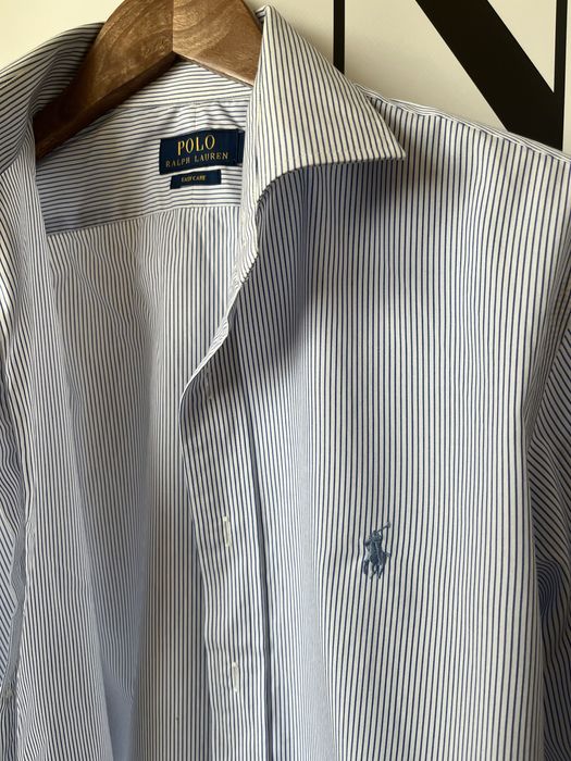 Polo ralph lauren сорочка | easy care | блакитна смужка | розмір M