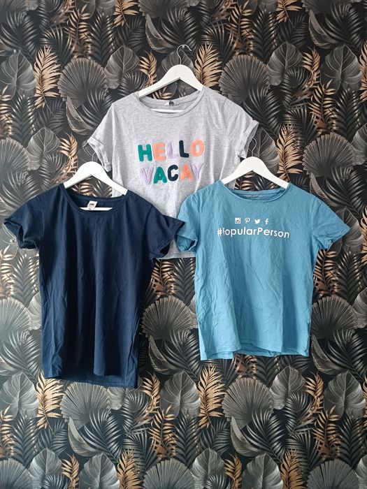 3x t-shirt damski zestaw koszulek na lato