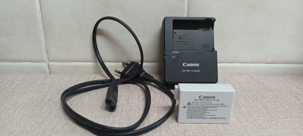 Carregador e bateria Canon