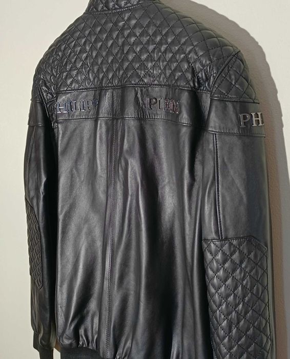 Kurtka  Philipp Plein skóra naturalna bardzo  duża rozm  3 x XL