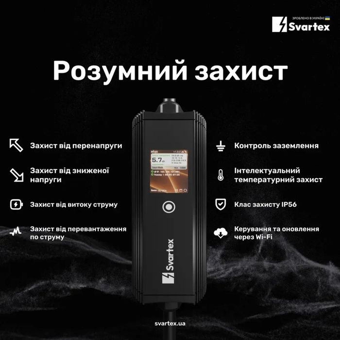Портативні зарядні пристрої / станції Svartex для електромобілів