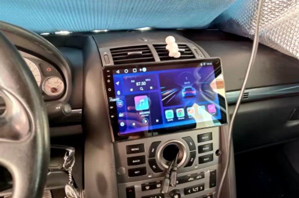 Rádio 2 DIN Android Peugeot 407 + 4 GB RAM + 32 GB ROM + Carplay+GPS