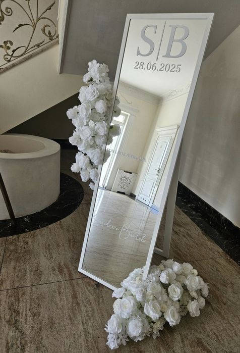 Lustro SELFIE na imprezy, urodziny, ślub, wesele Dekoracja