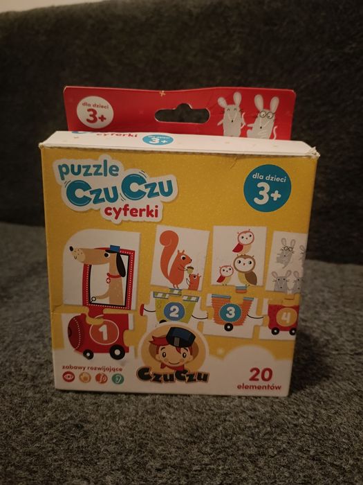 Puzzle CzuCzu pociąg z liczbami