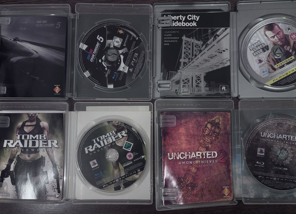 Pack Jogos PS3 Originais – GTA IV, Uncharted, Gran Turismo, NFS