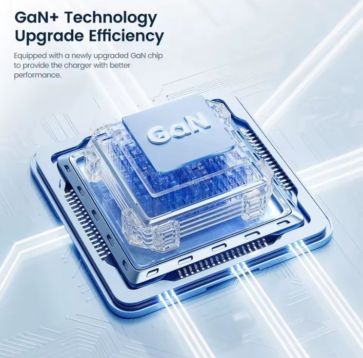 Зарядний пристрій Toocki 33W GaN smart display 33Вт дисплей