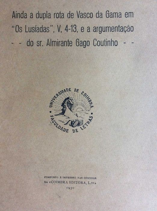 Ainda a dupla rota de Vasco da Gama em "Os Lusíadas", V, 4-13
