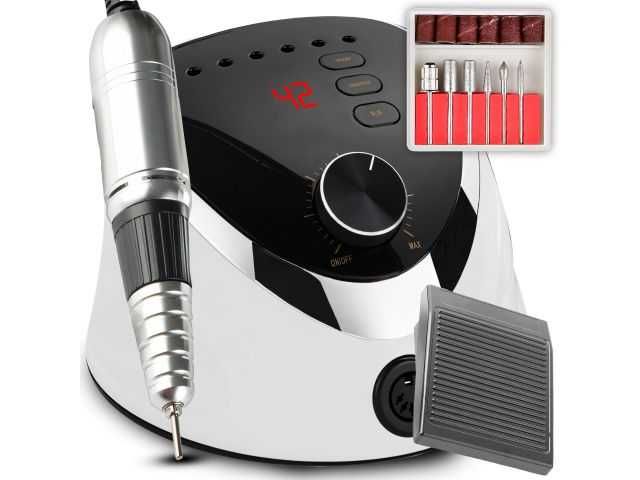 Frezarka do paznokci 65W + zestaw frezów 6 szt. manicure pedicure