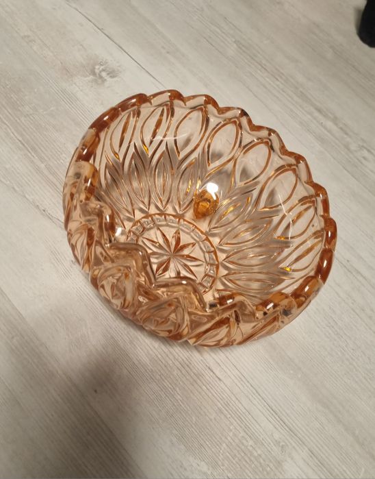 Lausitzer Orion Duża Patera Rozalinowa 20 cm | Niemcy lata 60