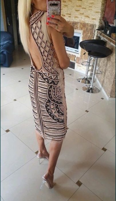 A star is born asos cudowna sukienka midi impreza wesele M L XL