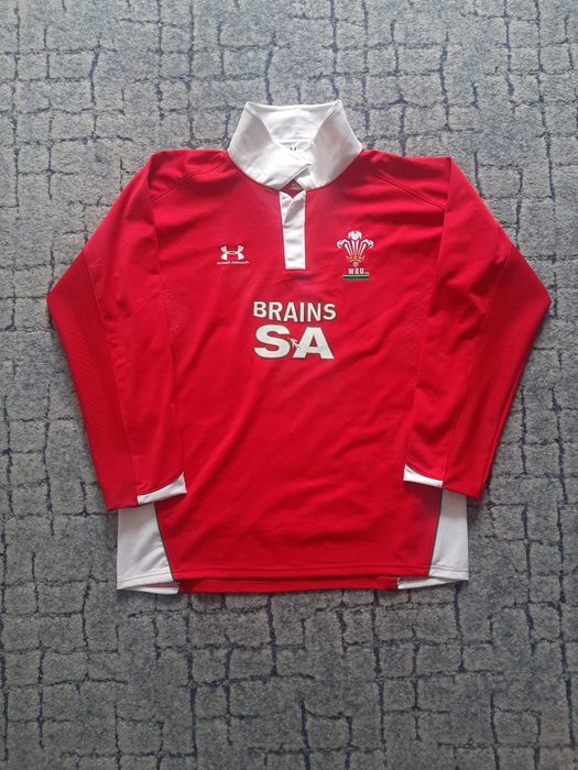 Кофта лонгслів спортивна регбійна  under aurmour сбірної Уельса (XL)