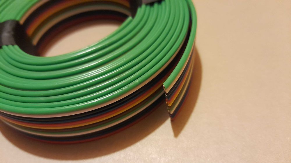 Kabel, przewód, taśma TECHNOKABEL TLWY 12x0,5mm2, 150V, miedź, 310cm