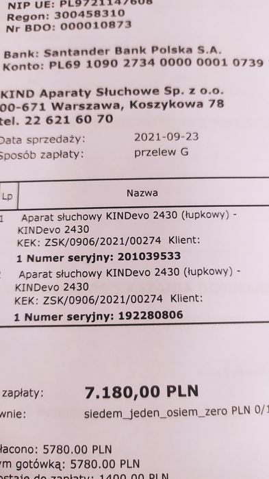 Aparat słuchowy KINDevo 2410 (łupkowy)