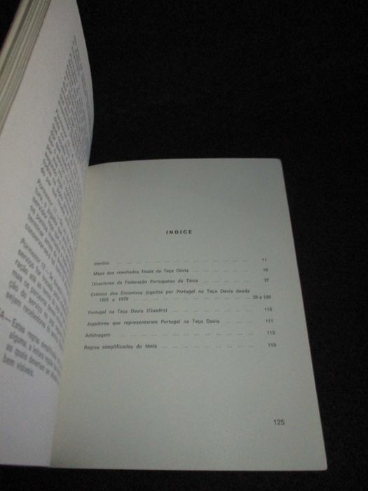 Livro Portugal na Taça Davis Fonseca Vaz 1979 Autografado