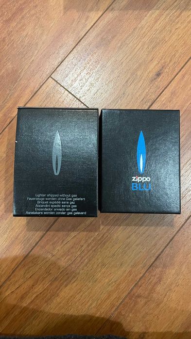 Zippo Blu Edição limitada com chamada azul