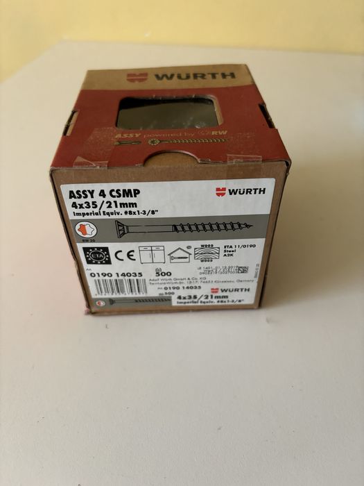 Wkręty do drewna ocynkowane 4 paczki