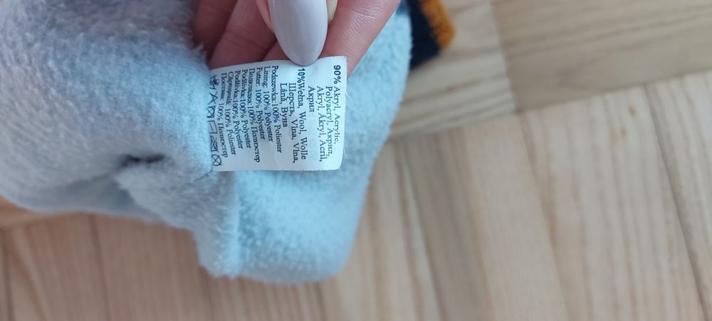 Czapka z kominem zimowa dla chłopca