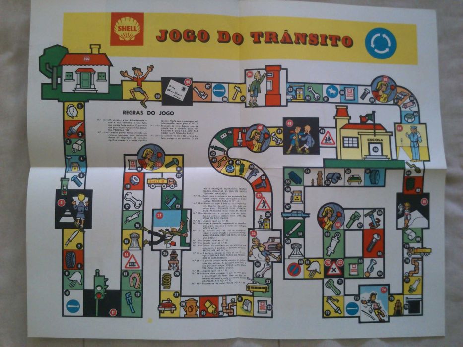 Jogo do Trânsito, edição da Shell Portuguesa, anos 60/70 completo