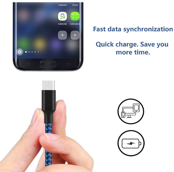 Cabo Carregador EXTRA largo USB lighthing Iphone 3 metros Black Friday