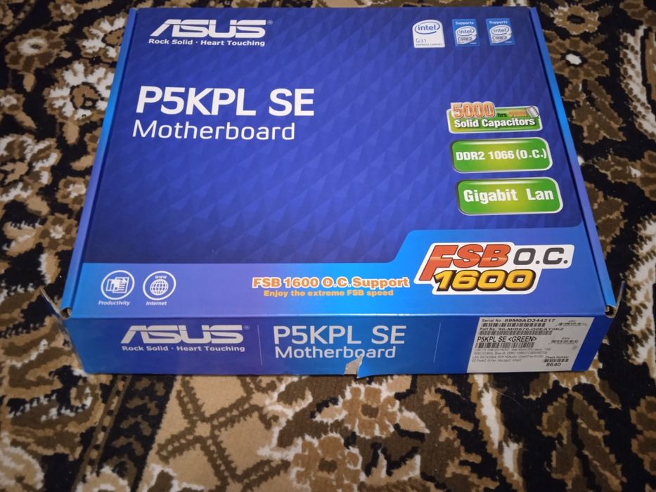 Asus p5kpl se /e8400/4 gb