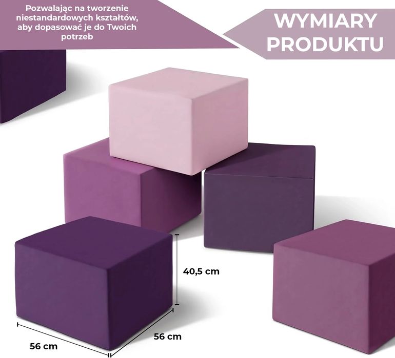 Modułowe Podnóżki Lawendowe