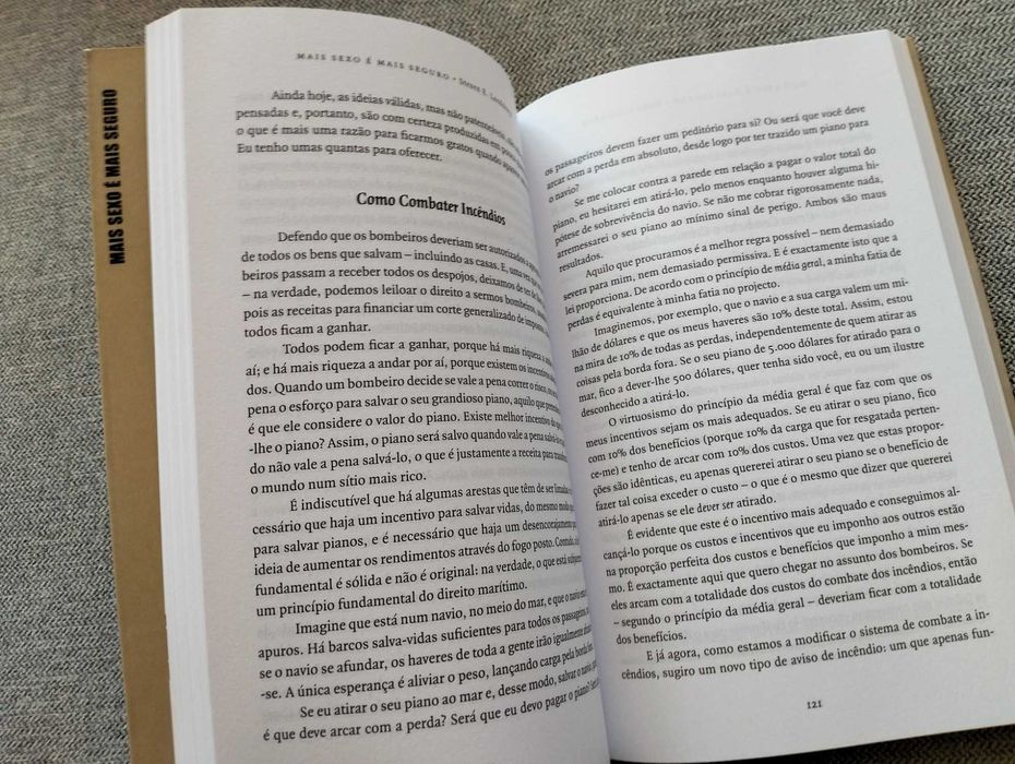 Livro "Mais sexo mais seguro" de Steven E. Landsburg