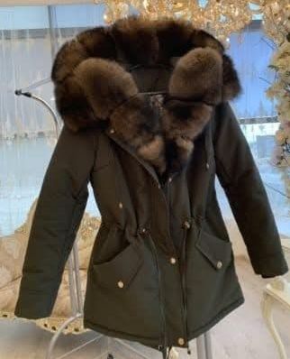 Парка зимняя цвет хаки