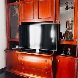 Móvel estante sala em cerejeira