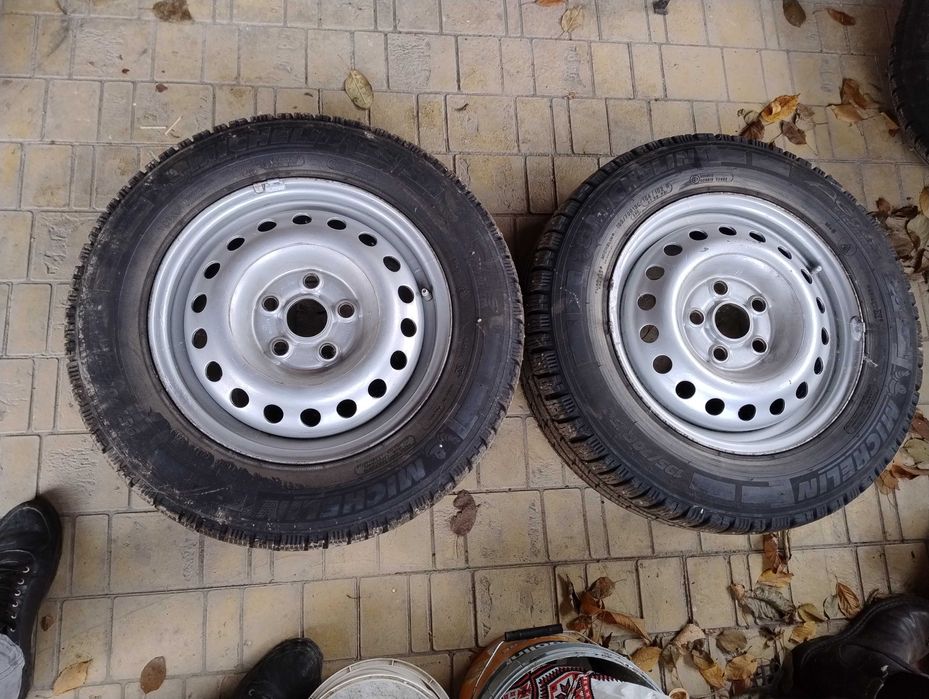 Шини з дисками зимові vw t 4 колеса фольксфаген т 4 michelin зима