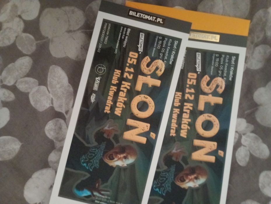 Bilet na koncert Słoń klub kwadrat