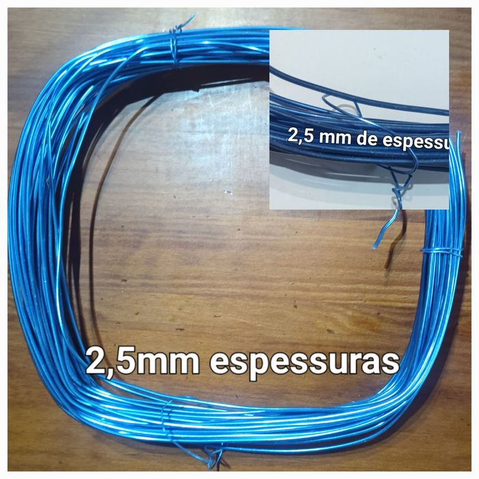 Arame de alumínio colorido