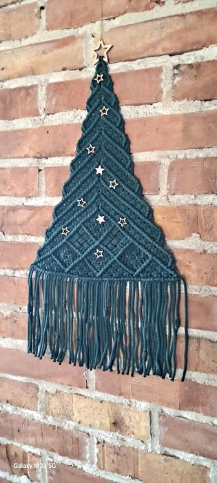 Choinka makrama recznie wykonana