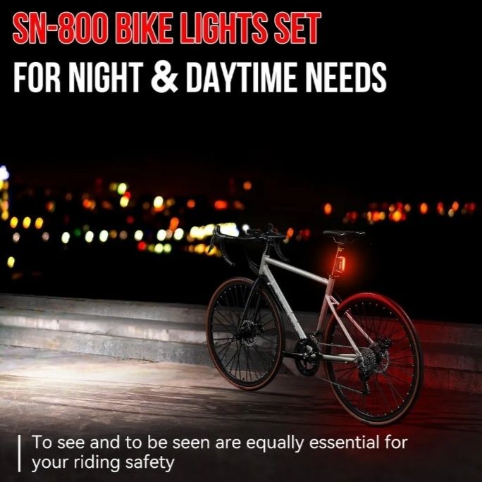 Luzes de bicicleta Don Peregrino Sn -800, luz dianteira 800