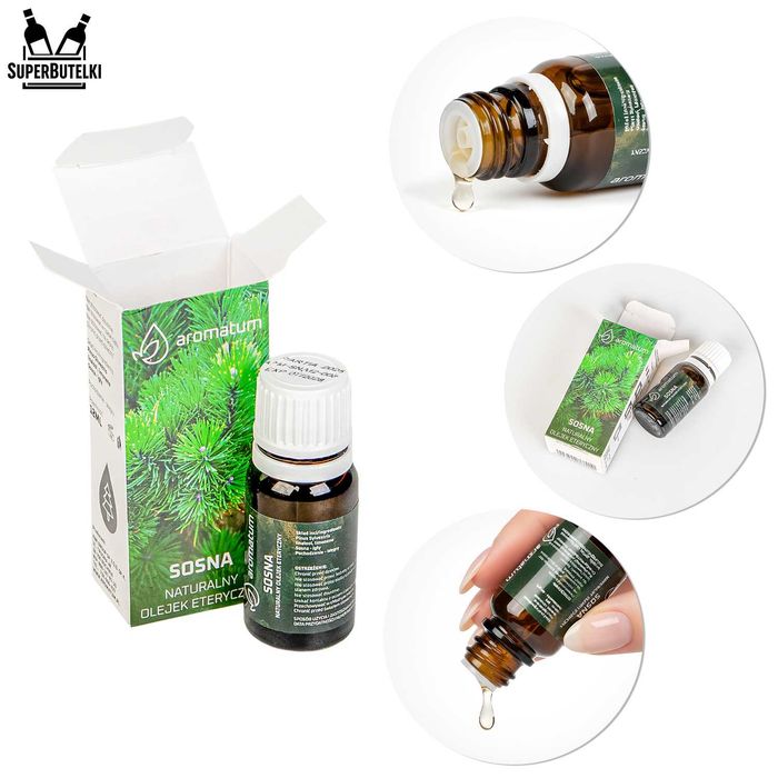 Olejek eteryczny sosnowy do inhalacji aromaterapii 12 ml