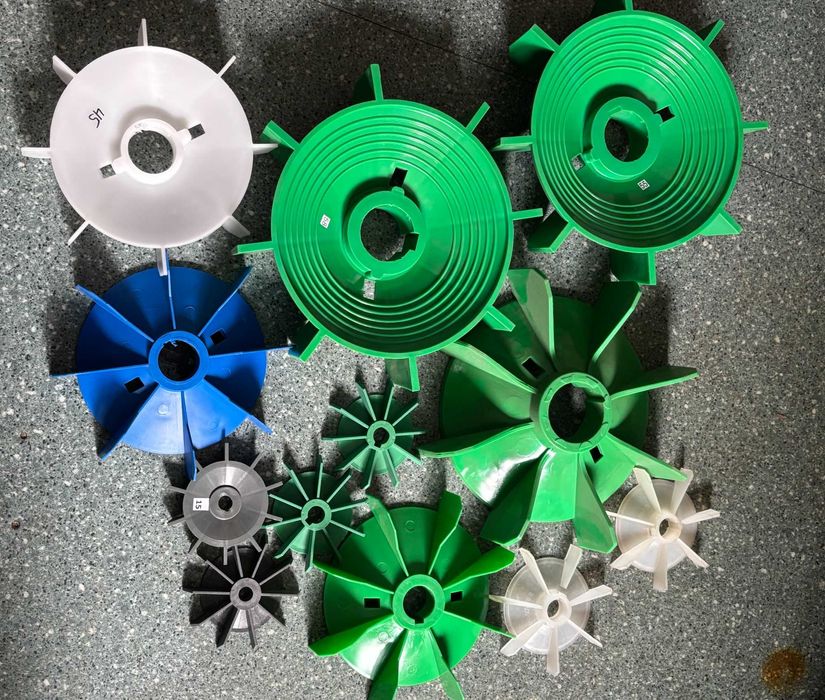 Крыльчатки охлаждения, клемные колодки электродвигателя