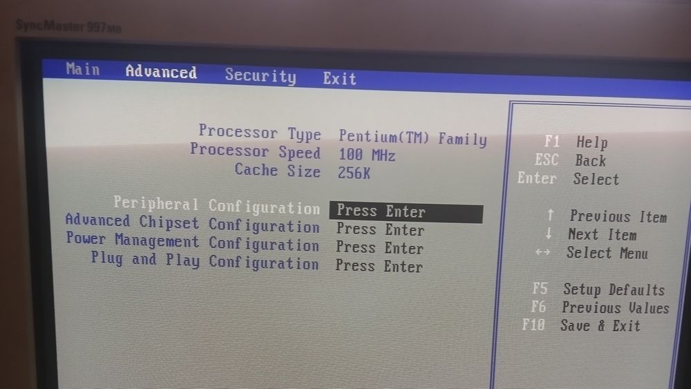 Ретро ПК Pentium 100 / 16Mb EDO / 512kb ISA video / 5.25FDD / 2.06gb